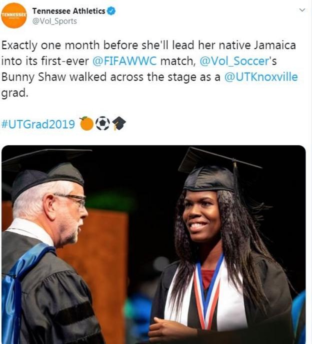 Khadija "Bunny" Shaw receives her degree