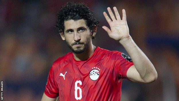 Ahmed Hegazi in action for Egypt