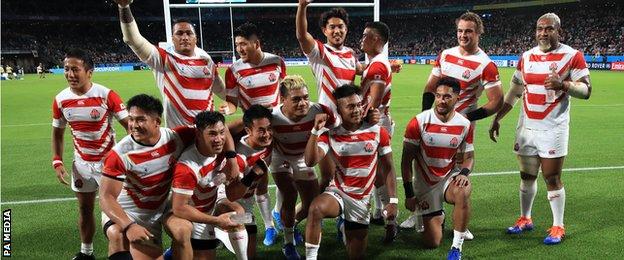 The shock result in Shizuoka was Japan's first-ever Test win over Ireland