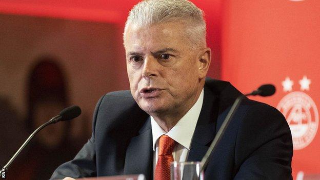 Aberdeen chairman Dave Cormack says he is "supportive in principle" of Budge's proposal