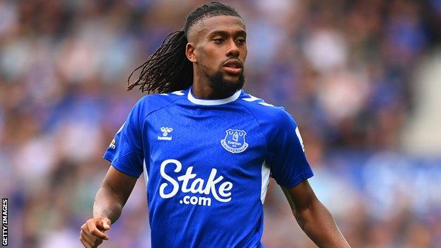 Alex Iwobi in action for Everton