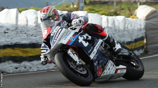 Dan Kneen at the Isle of Man TT