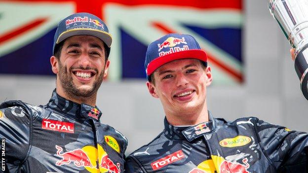 Ricciardo and Verstappen
