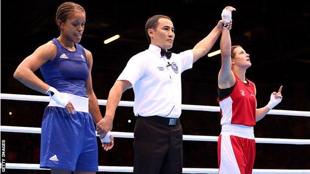 Natasha Jonas and katie Taylor