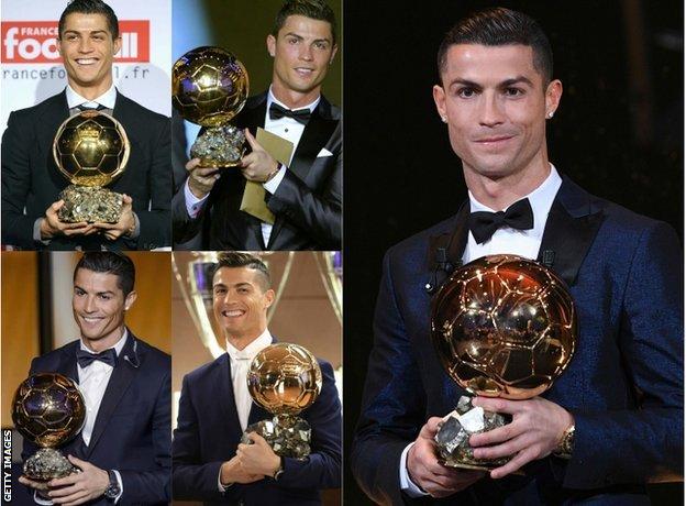 Cristiano Ronaldo awarded the 2008 Ballon d'Or