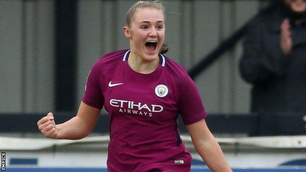 Georgia Stanway scores in extra time for Man City women v Birmingham City Ladies