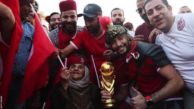 Tunisia fans in Qatar