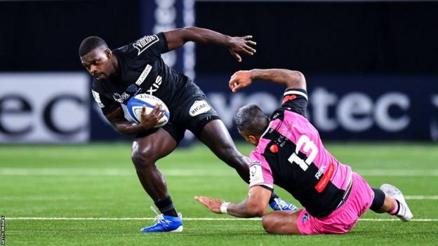 Christian Wade, who scored one of seven tries for Racing 92 in the 48-26 win against Cardiff, played one international for England
