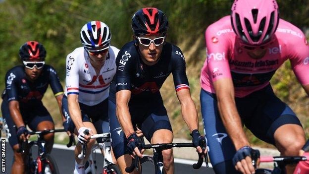 Geraint Thomas and Ineos teammates