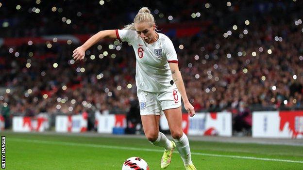 Alex Greenwood at Wembley against Northern Ireland