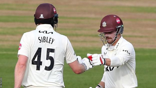 Surrey openers Dom Sibley and Rory Burns