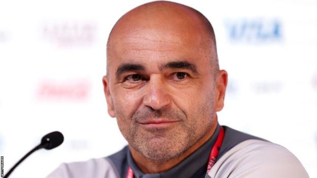 Belgium head coach Roberto Martinez