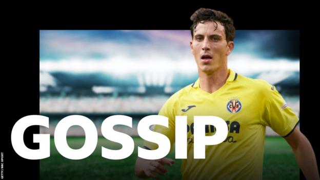 Pau Torres and the BBC Sport Gossip logo