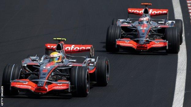 Fernando Alonso and Lewis Hamilton