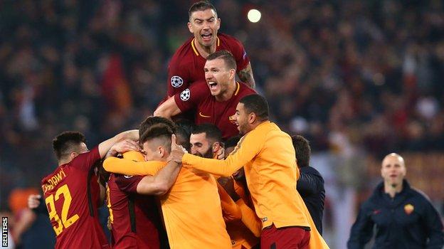 Barcelona knocked out by astonishing three-goal AS Roma comeback