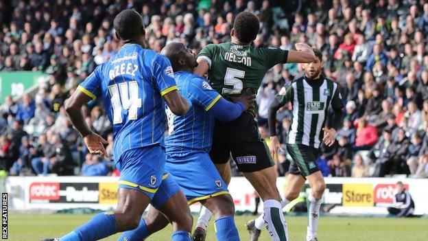Adebayo Akinfenwa had not scored for Wimbledon in over four months -since 28 November