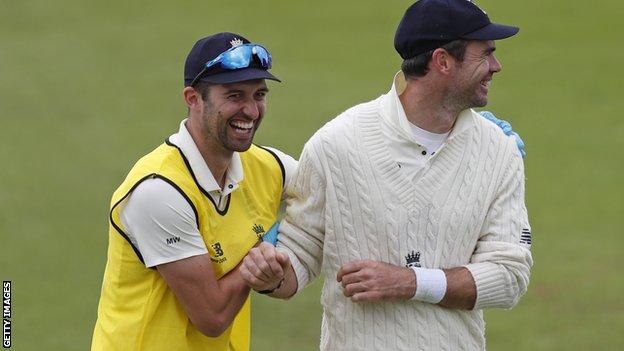 Mark Wood and James Anderson