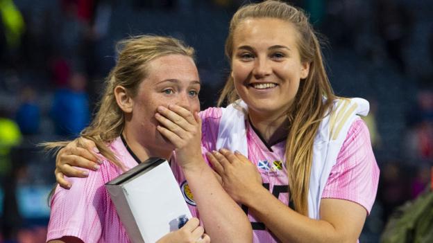Scotland Women: Erin Cuthbert and Fiona Brown miss Euro opener with Cyprus