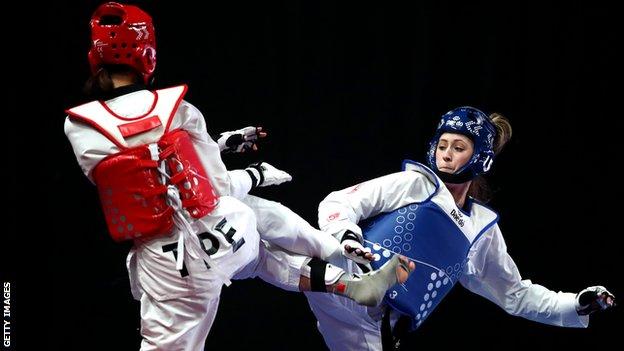 Jade Jones in action
