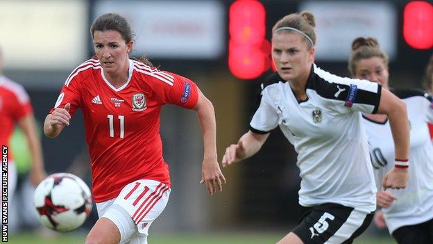 Helen Ward against Austria