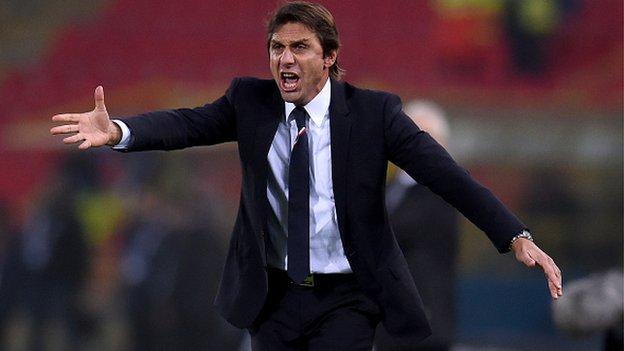 Antonio Conte led Juventus to three successive Serie A titles as manager