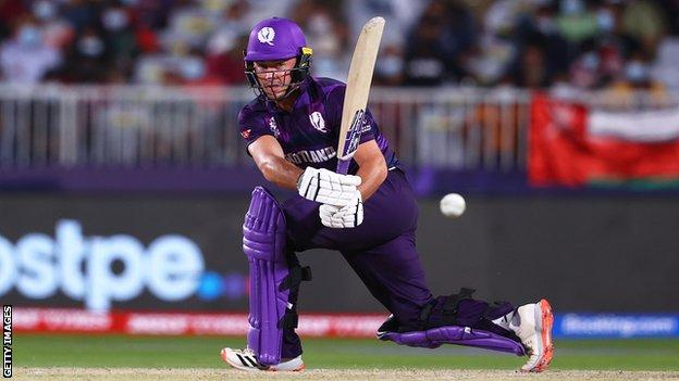 Scotland's Chris Greaves in the T20 World Cup against Bangladesh