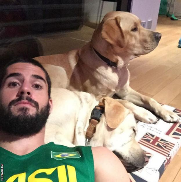 Isco likes to spend time with his dog, who is named Messi