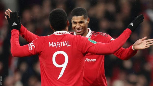 Anthony Martial and Marcus Rashford