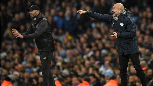 Jurgen Klopp and Pep Guardiola