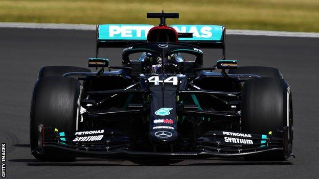 Lewis Hamilton at Silverstone