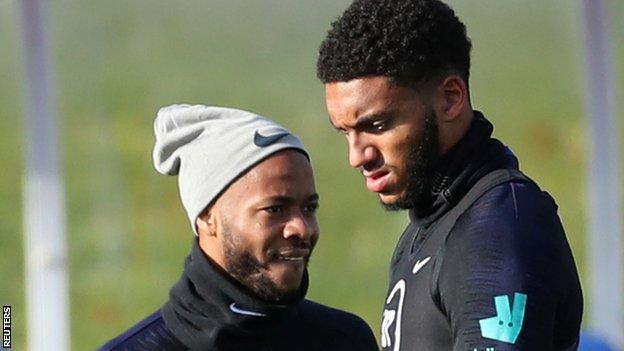 Raheem Sterling and Joe Gomez