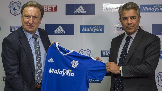 Neil Warnock and Mehmet Dalman