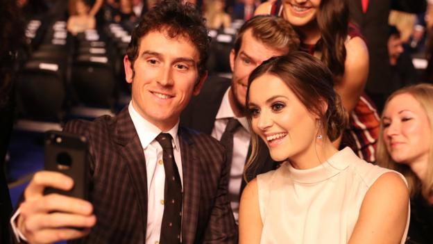 Geraint Thomas: BBC Sports Personality Winner And Wife Sara On Tour De ...