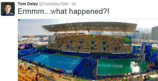 Diver Tom Daley on Twitter