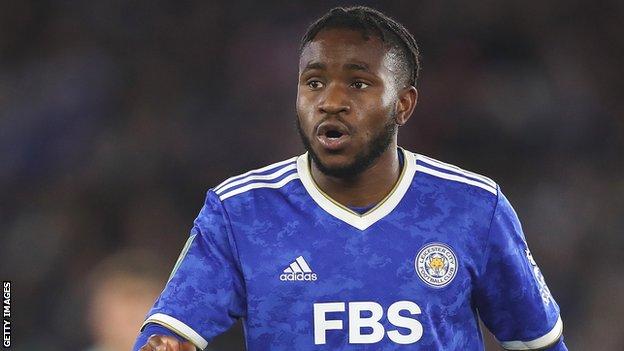 Ademola Lookman in action for Leicester City