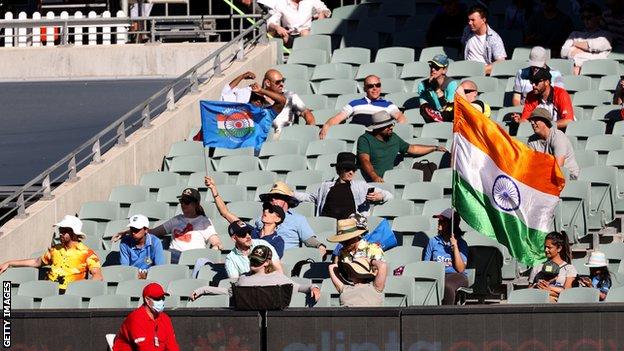 India supporters at Adelaide Oval