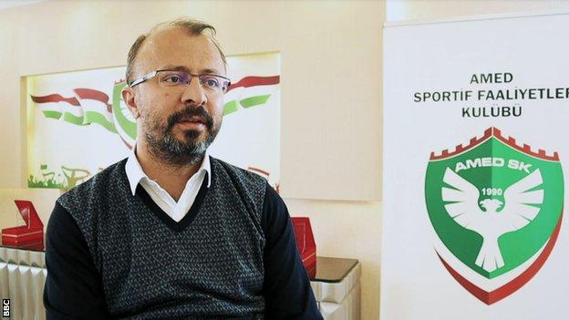 Amedspor chairman Ali Karakas