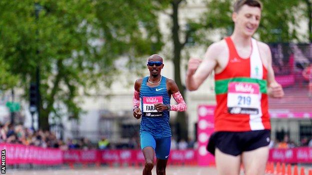 Farah finished four seconds behind surprise winner Cross