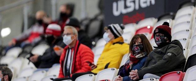 Spectators at Kingspan Stadium