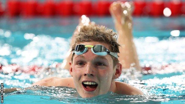 Duncan Scott won easily in the 100m freestyle