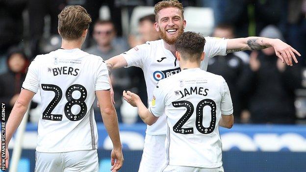 Swansea City 1-0 Millwall: George Byers scores Welsh side's winner - BBC  Sport