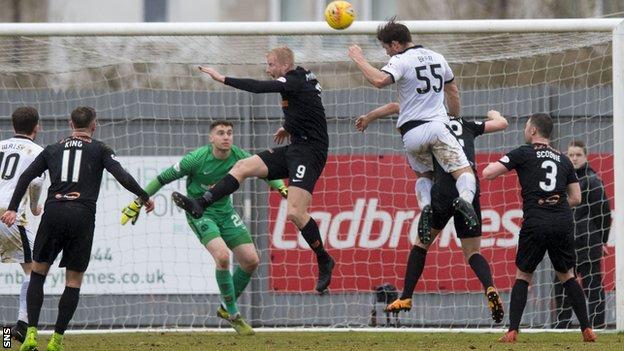 Craig Barr rises to head Dumbarton's winner