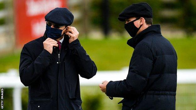 Aidan O'Brien with his son Joseph