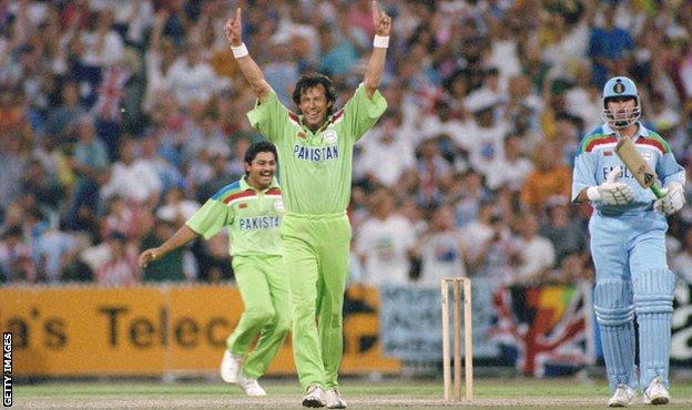 Pakistan captain Imran Khan