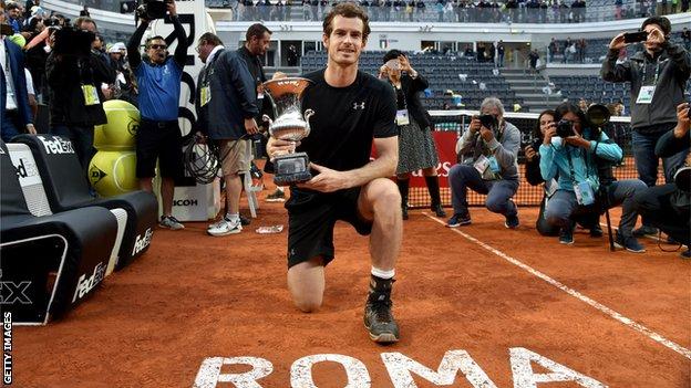 Andy Murray wins in Rome
