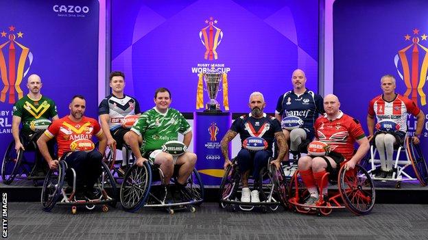 Capitaines des équipes participant à la Coupe du monde de rugby à XV en fauteuil roulant