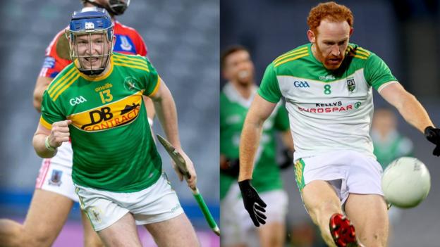 Dunloy's Keelan Molloy and Glen's Conor Glass