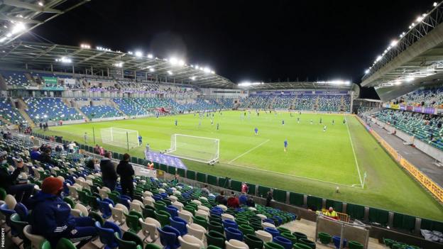 Northern Ireland play their home matches at Windsor Park but the stadium's 18,500 capacity is too small for the Euro 2028 finals