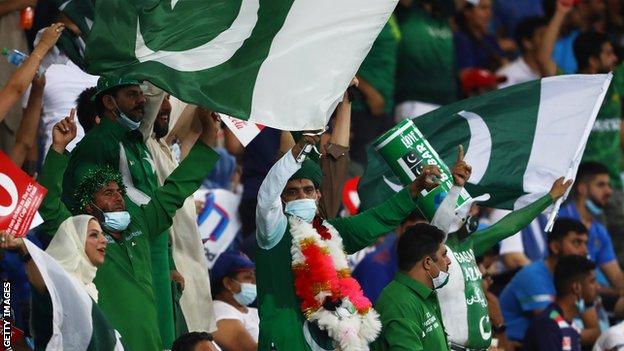 Pakistan fans in Dubai