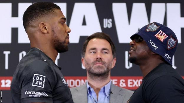 Joshua and Whyte had faced off at a press conference last month with promoter Eddie Hearn